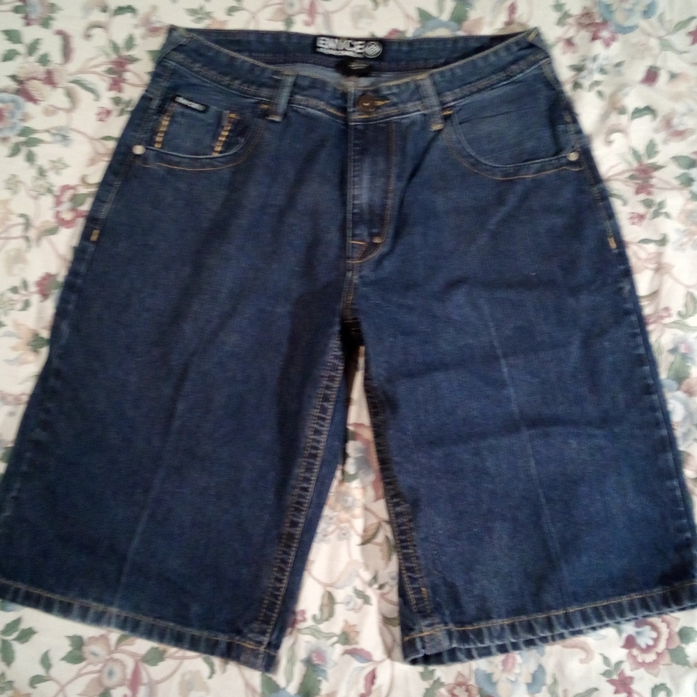 ENYCE Sean Combs Blue Denim Jeans Shorts Mens Sz. 36
